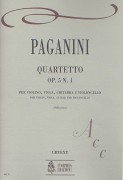 Paganini, Niccolò : Quartet Op. 5 No. 1 for Violin, Viola, Guitar and Violoncello