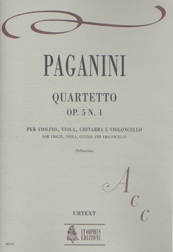 Paganini, Niccolò : Quartetto Op. 5 N. 1 per Violino, Viola, Chitarra e Violoncello