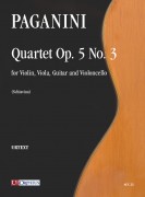 Paganini, Niccolò : Quartetto Op. 5 N. 3 per Violino, Viola, Chitarra e Violoncello