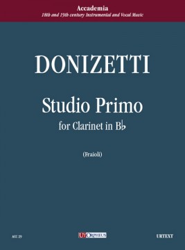 Donizetti, Gaetano : Studio primo per Clarinetto in Si bemolle Donizetti, Gaetano : Studio primo per Clarinetto in Si bemolle