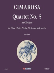 Cimarosa, Domenico : Quartet No. 5 in C Major for Oboe (Flute), Violin, Viola and Violoncello