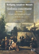 Mozart, Wolfgang Amadeus : Sinfonia Concertante in La maggiore KV Anh. 104 (320e) per Violino, Viola, Violoncello e Orchestra [Partitura]
