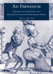 Ad Parnassum. A Journal on Eighteenth- and Nineteenth-Century Instrumental Music - Vol. 1 - No. 1 - April 2003