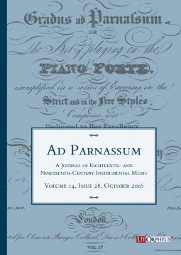 Ad Parnassum. A Journal on Eighteenth- and Nineteenth-Century Instrumental Music - Vol. 14 - No. 28 - October 2016