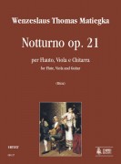 Matiegka, Wenzeslaus Thomas : Notturno Op. 21 for Flute, Viola and Guitar