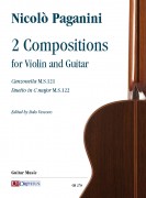 Paganini, Niccolò : 2 Compositions (Canzonetta M.S.121 - Duetto in C major M.S.122) for Violin and Guitar
