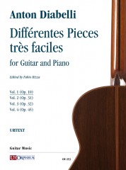 Diabelli, Anton : Différentes Pieces très faciles for Guitar and Piano - Vol. 1: Op. 10