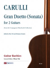 Carulli, Ferdinando : Gran Duetto (Sonata) (from the Compagnoni-Marefoschi Collection) for 2 Guitars