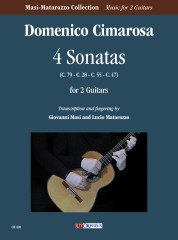 Cimarosa, Domenico : 4 Sonate (C. 79 - C. 28 - C. 55 - C. 47) per 2 Chitarre