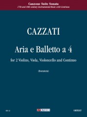 Cazzati, Maurizio : Aria e Balletto a quattro for 2 Violins, Viola, Violoncello and Continuo