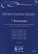 Quantz, Johann Joachim : 7 Triosonate per Flauto, Violino e Basso Continuo (Flauto e Clavicembalo) - Vol. 4: Triosonata IV in Mi minore