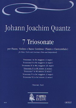 Quantz, Johann Joachim : 7 Triosonatas for Flute, Violin and Continuo (Flute and Harpsichord) - Vol. 4: Triosonata IV in E min