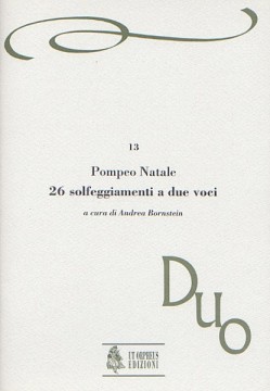 Natale, Pompeo : 26 Solfeggiamenti a due voci (Roma 1674/81)