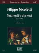 Nicoletti, Filippo : Madrigali a due voci (Venezia 1588) Nicoletti, Filippo : Madrigali a due voci (Venezia 1588)