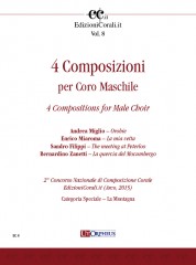 4 Compositions for Male Choir (2nd National Choral Composition Competition EdizioniCorali.it - Cat. Speciale ‘La Montagna’)