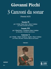 Picchi, Giovanni : 3 Canzoni da sonar (Venezia 1625)