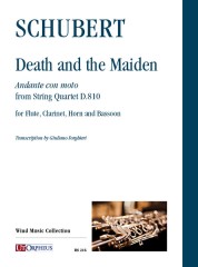 Schubert, Franz : Death and the Maiden. Andante con moto from String Quartet D.810 for Flute, Clarinet, Horn and Bassoon