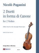 Paganini, Niccolò : 2 Duetti in forma di Canone for 2 Violins