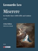 Leo, Leonardo : Miserere (1739) per Doppio Coro (SATB-SATB) e Basso Continuo