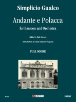 Gualco, Simplicio : Andante e Polacca per Fagotto e Orchestra [Partitura]