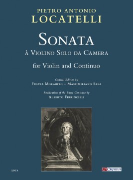 Locatelli, Pietro Antonio : Sonata à Violino Solo da Camera for Violin and Continuo