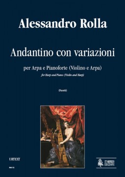 Rolla, Alessandro : Andantino with Variations for Harp and Piano (Violin and Harp)