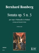 Romberg, Bernhard : Sonata Op. 5 N. 3 per Arpa e Violoncello (Violino)