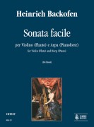 Backofen, Heinrich : Sonata Facile for Violin (Flute) and Harp (Piano)