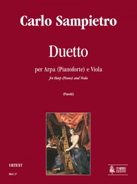 Sampietro, Carlo : Duet (Milano 1827) for Harp (Piano) and Viola