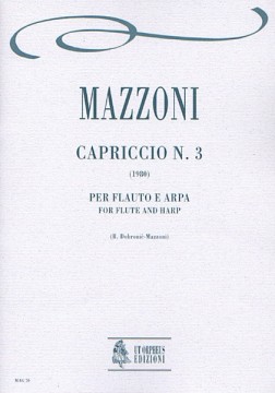 Mazzoni, Nino : Capriccio No. 3 for Flute and Harp (1980)
