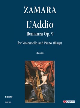 Zamara, Antonio : L’Addio. Romanza Op. 9 for Violoncello and Piano (Harp)