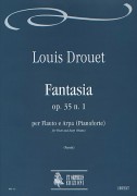 Drouet, Louis : Fantasia Op. 35 No. 1 for Flute and Harp (Piano)