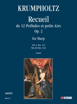 Krumpholtz, Johann Baptist : Recueil de 12 Préludes et petits Airs Op. 2 for Harp - Vol. II: Nos. 7-12