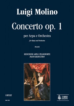 Molino, Luigi : Concerto Op. 1 for Harp and Orchestra [Piano Reduction]