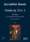 Dussek, Jan Ladislav : Sonata Op. 34 No. 1 for Harp, Violin and Violoncello