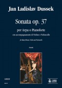 Dussek, Jan Ladislav : Sonata Op. 37 for Harp (Piano), Violin and Violoncello