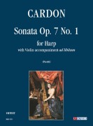Cardon, Jean-Baptiste : Sonata Op. 7 N. 1 per Arpa con accompagnamento di Violino ad libitum Cardon, Jean-Baptiste : Sonata Op. 7 N. 1 per Arpa con accompagnamento di Violino ad libitum