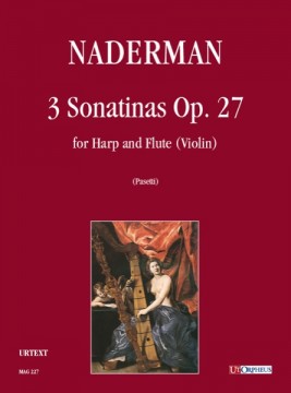 Naderman, François-Joseph : 3 Sonatinas Op. 27 for Harp and Flute (Violin)