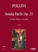 Pollini, Francesco : Sonata Facile Op. 33 for Harp (Piano) and Violin