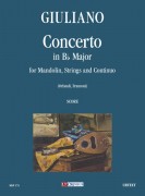 Giuliano, Giuseppe : Concerto in B flat Major for Mandolin, Strings and Continuo [Score]