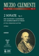 Clementi, Muzio : 2 Sonatas Op. 6 for Piano (Harpsichord) and Violin