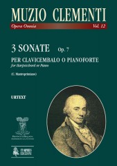 Clementi, Muzio : 3 Sonatas Op. 7 for Harpsichord (Piano)