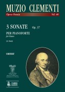 Clementi, Muzio : 3 Sonatas Op. 37 for Piano