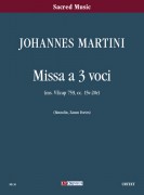 Martini, Johannes : Missa for 3 Voices [Score]