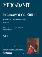 Mercadante, Saverio : Francesca da Rimini. Dramma per musica in due atti (1830/31) [Score]