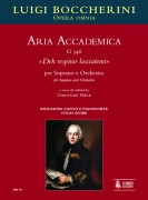 Boccherini, Luigi : Aria Accademica G 546 “Deh respirar lasciatemi” for Soprano and Orchestra [Vocal Score]