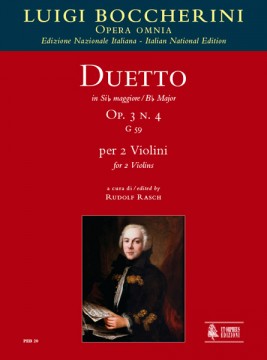 Boccherini, Luigi : Duetto Op. 3 No. 4 (G 59) in B flat Major for 2 Violins