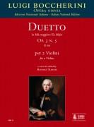 Boccherini, Luigi : Duetto Op. 3 No. 5 (G 60) in E flat Major for 2 Violins