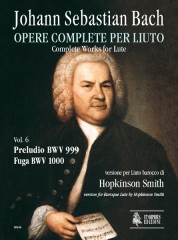 Bach, Johann Sebastian : Prelude BWV 999 - Fugue BWV 1000 for Baroque Lute
