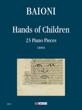 Baioni, Paolo : Hands of Children. 23 Piano Pieces (2010)